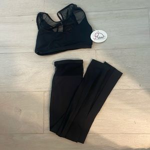 Black active wear set p.saw
